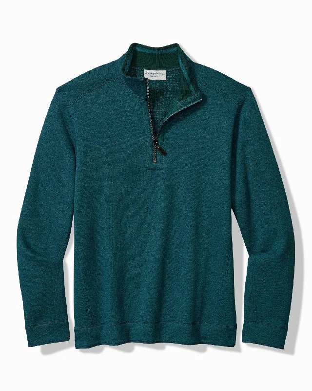Unbeatable Prices Tommy Bahama Flip Coast Reversible Half-Zip Sweatshirt Seagrove Heather