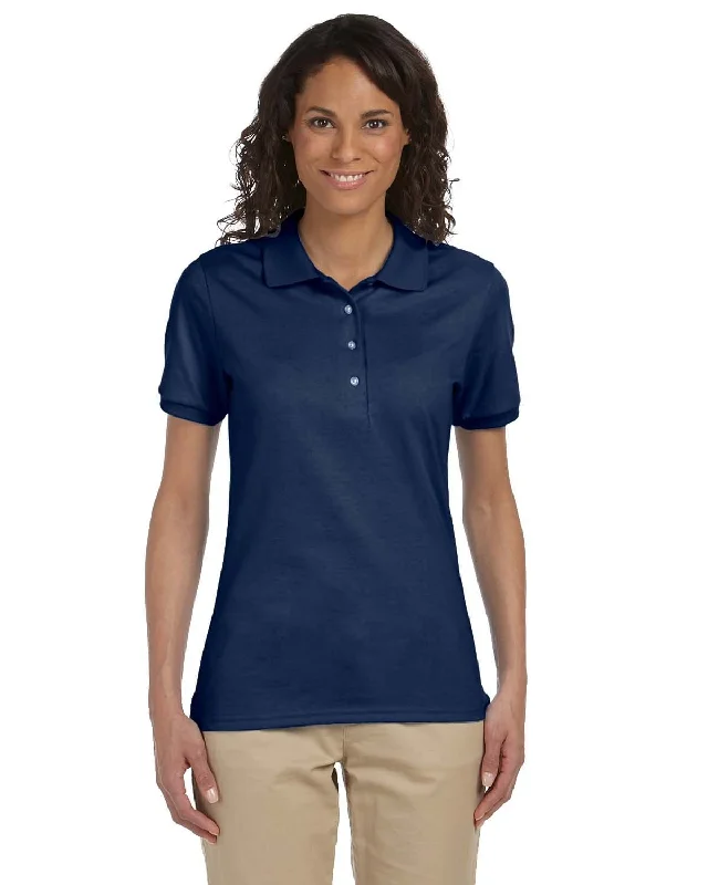 Closeout Deal Jerzees Ladies 50/50 Jersey Knit Polo Shirt | J Navy