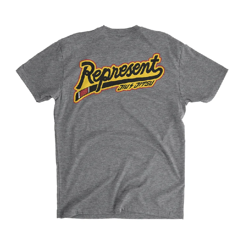 Big Savings Represent Jiu Jitsu Dojo Signature Tee [HEATHER GRAY] LIMITED EDITION
