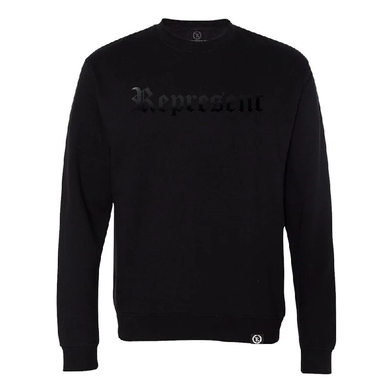 Special Discount Original Classic Blacked Out Crewneck Sweatshirt [BLACK X BLACK]
