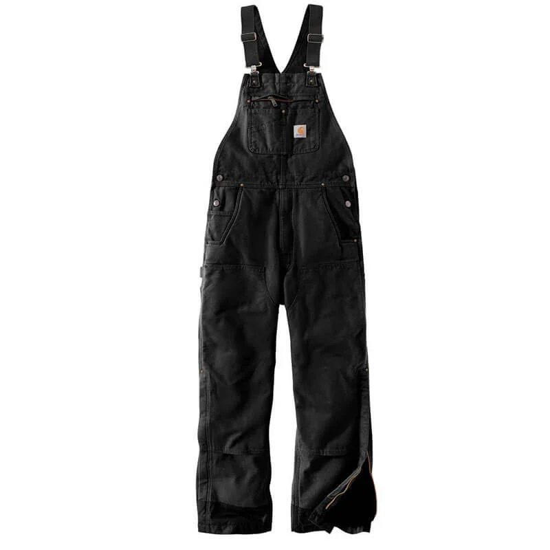 104031 - Carhartt Men's Loose Fit Washed Duck Insulated Bib Overalls