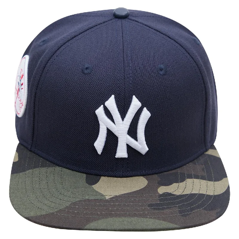 Act Fast PRO STANDARD NEW YORK YANKEES LOGO SNAPBACK HAT-CAMO/NAVY