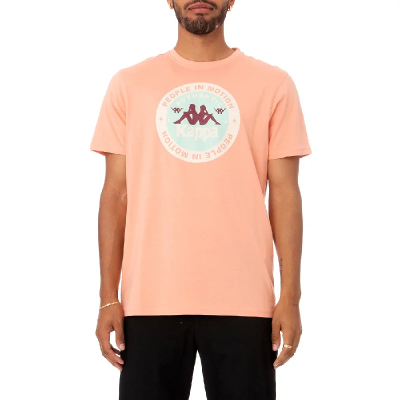 Can't Beat KAPPA MEN'S AUTHENTIC FRANEKER T-SHIRT -SMOKE RED
