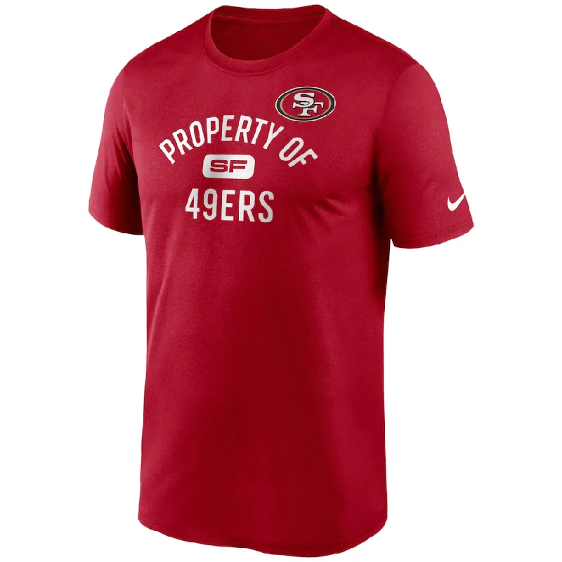 Flash Deal San San Francisco 49ers Nike Property Of Legend Performance T-Shirt –SCARLET
