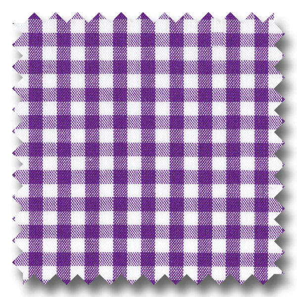 Super Savings Indigo Gingham Check Broadcloth - Custom Dress Shirt