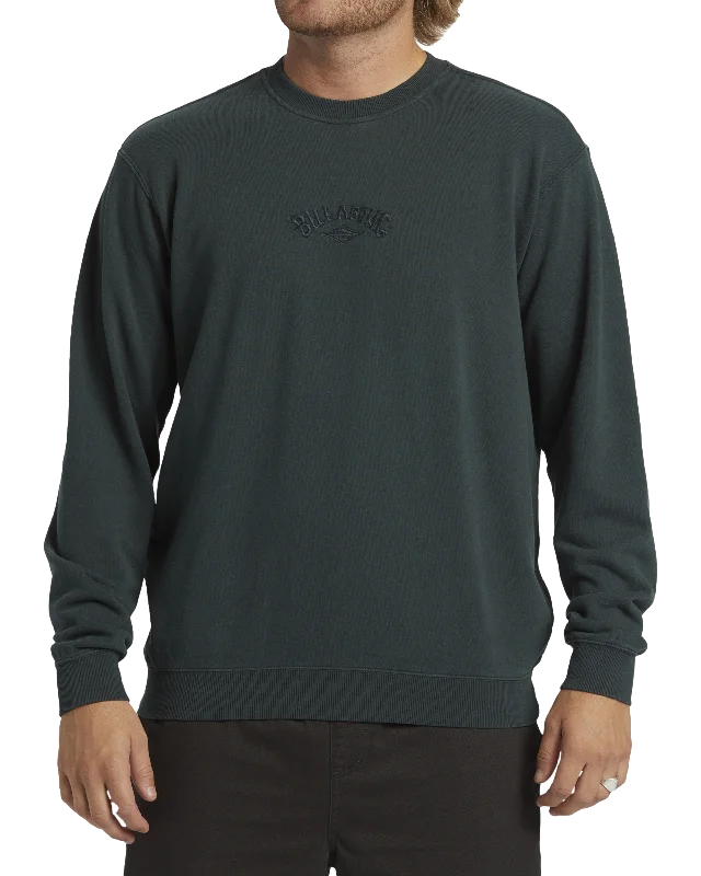 Markdown Madness Wave Washed Sweatshirt in Forest Green