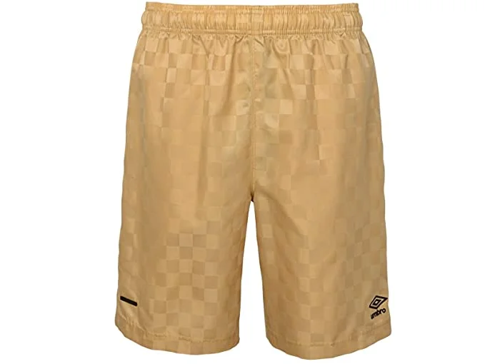 Markdown Madness Umbro Men's Checkerboard Shorts- Gold