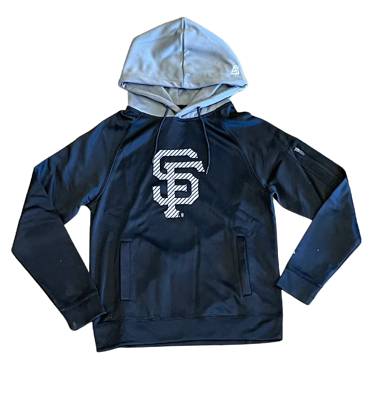 Low Cost New Era Men's San Francisco Giants Pullover Hoodie-Black/Grey