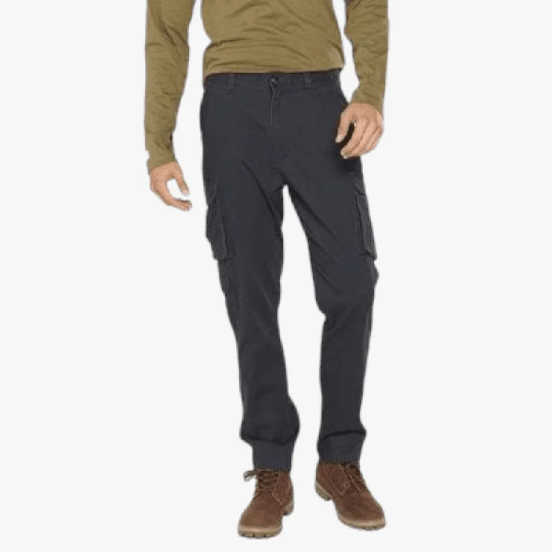 Act Now Jeep Mens Bolt Fixed Waist Twill Cargo Pants Dark Springs
