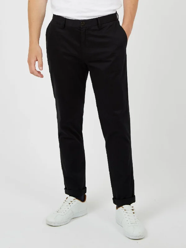 Signature Slim Stretch Chino Pant - Black