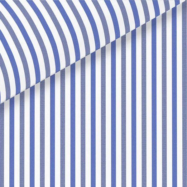 Special Discount Blue & Navy Stripe Broadcloth Dress Shirt
