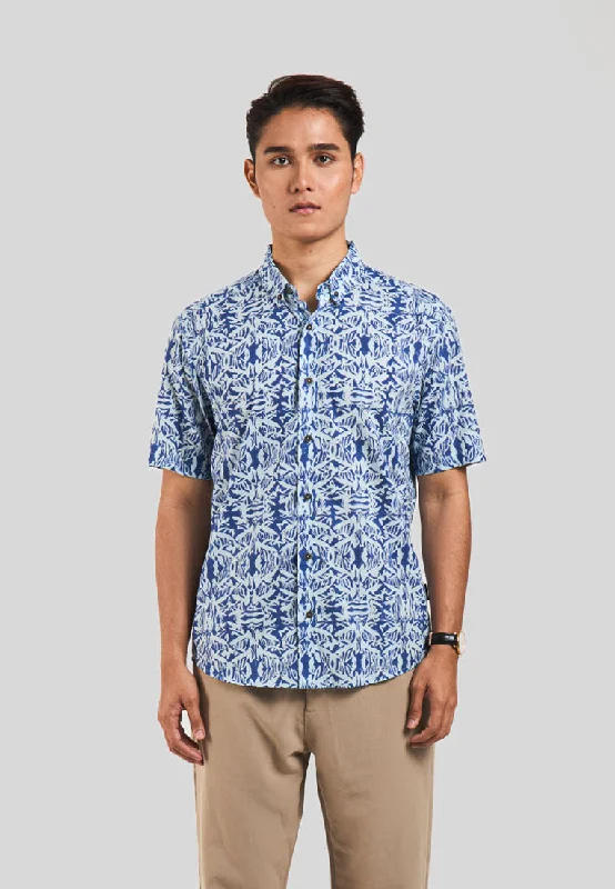 Price Fest Maharaja Slim Fit Bird Of Paradise in Twilight Blue