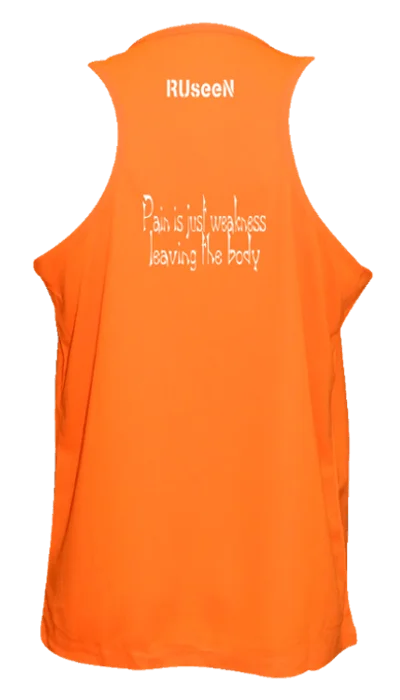 Overstock Sale Men's Reflective Tank Top - Pain is Weakness
