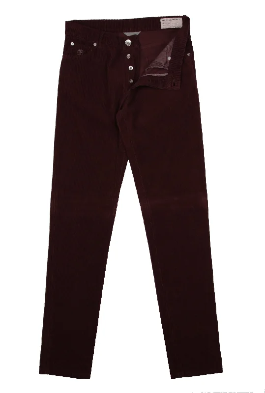 Low Cost Brunello Cucinelli Burgundy Red Pants