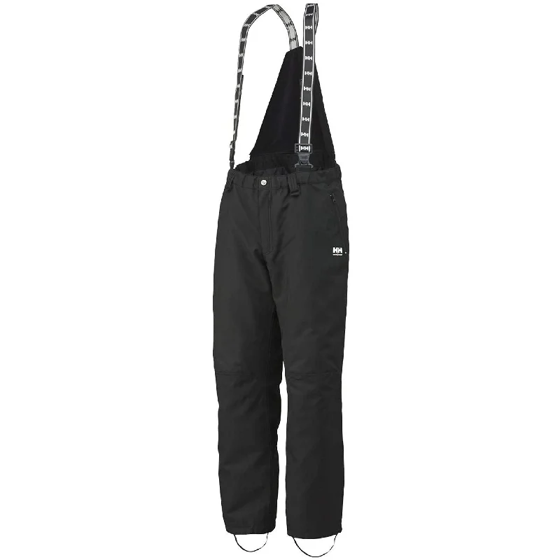 Helly Hansen Men's Winter Bib Work Pants 76400 Berg Poly Insulated with Knee Pad Pockets, Removable Suspenders, Waterproof, and Durable | Sizes S-4XL