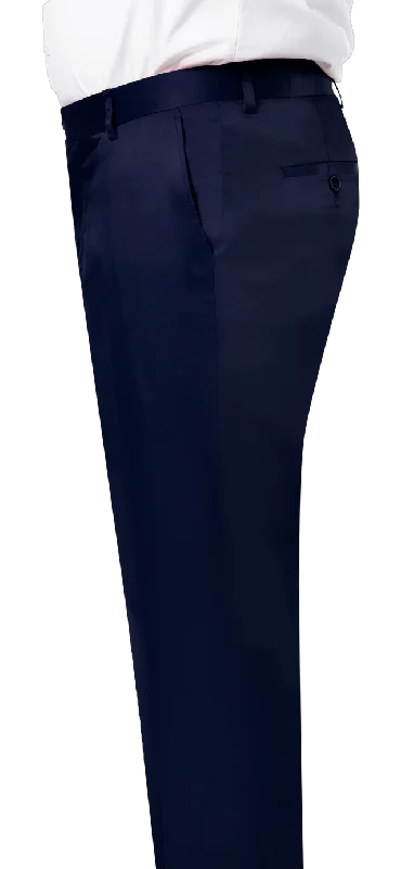 Kent & Park PS-02 Satin Slim Fit Pants Navy