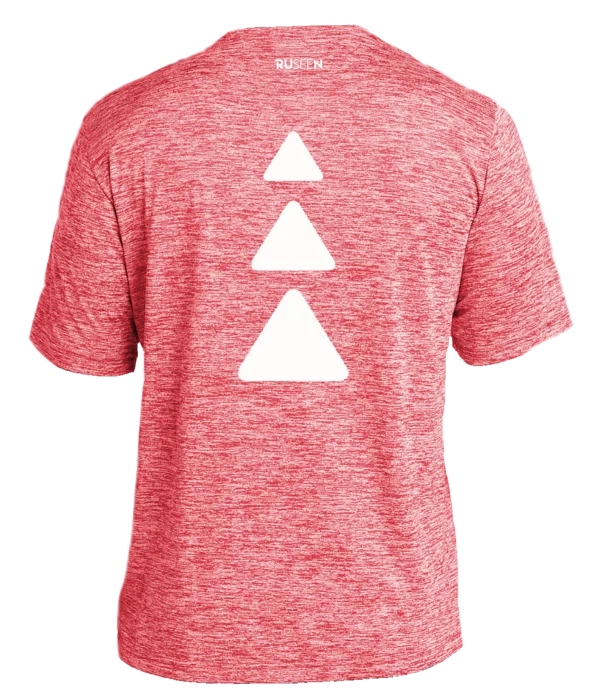 Men's Reflective Short Sleeve Shirt - Triangles