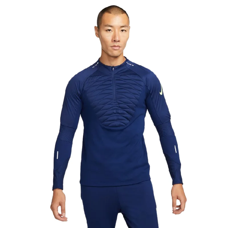 Limited Availability Nike Therma-Fit Strike Winter Warrior Men's Soccer Drill Top-Navy