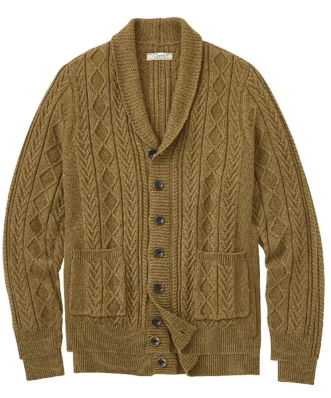 Today’s Deal Shawl Collar Cable Cardigan Sweater
