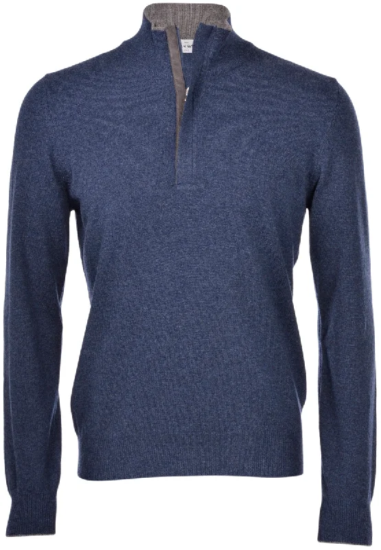 Price Cut Mock Zip with Alcantara Details and Patches 55107/19674