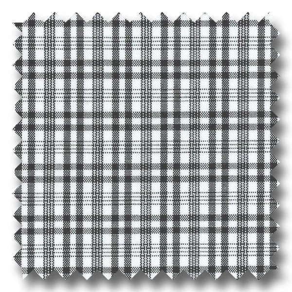 Special Savings Black Grid Check Broadcloth - Custom Dress Shirt