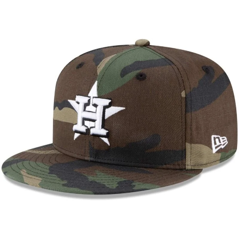 Instant Savings Houston Astros new era basic snapbacks 9FIFTY-WOODLAND CAMO GREEN