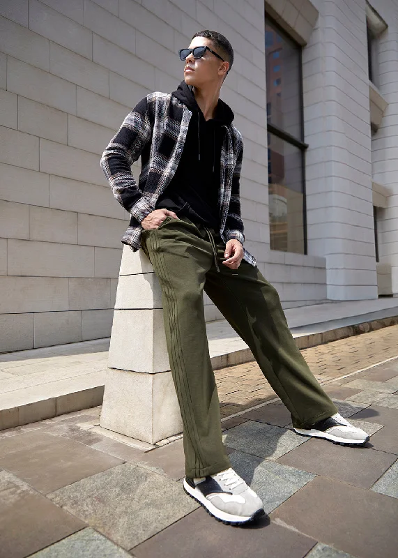 Final Markdown Green Drawstring Korean Pant