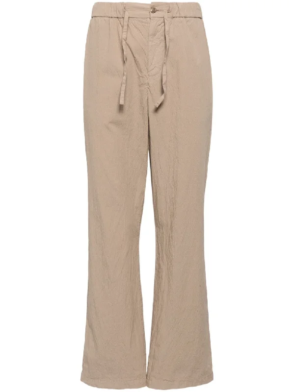 Exclusive Savings Crinkled-Finish Straight-Leg Trousers