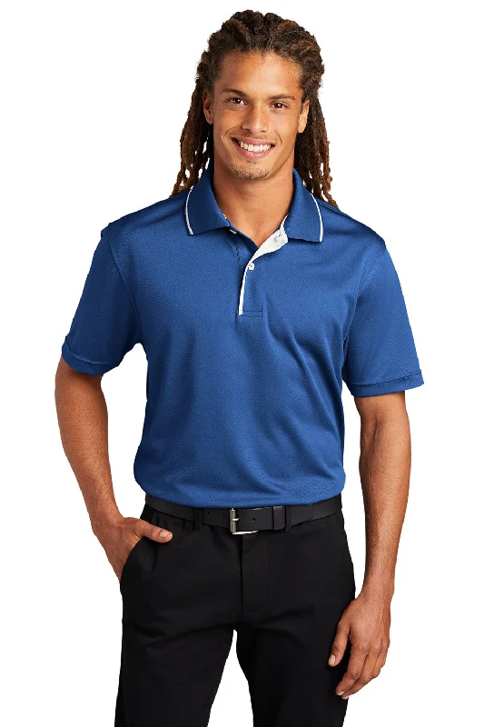 Price Drop Sport-Tek Mens Dri-Mesh Moisture Wicking Short Sleeve Polo Shirt - Royal Blue/White Price Drop Sport-Tek Mens Dri-Mesh Moisture Wicking Short Sleeve Polo Shirt - Royal Blue/White
