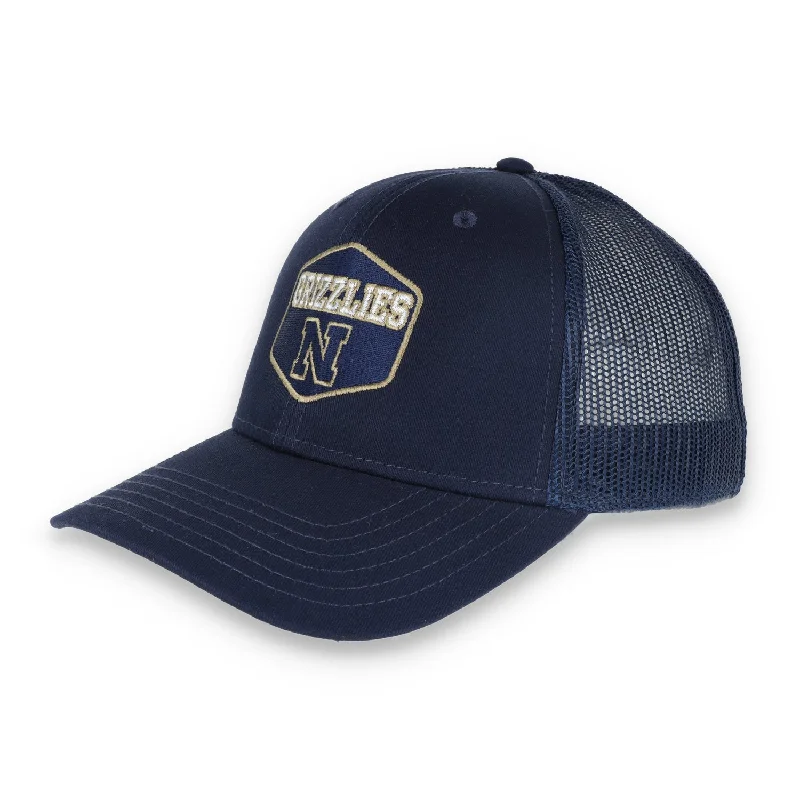 Price Drop Napa High Grizzlies Flat Bill with Mesh Back Cap-Navy