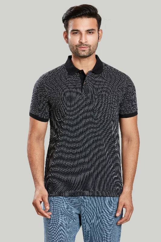 Jacquard Texture Polo