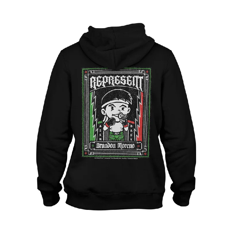 Lowest Rates The Assassin Baby CIUDAD MEXICO Heavy Hoodie [BLACK] UFC MEXICO CITY