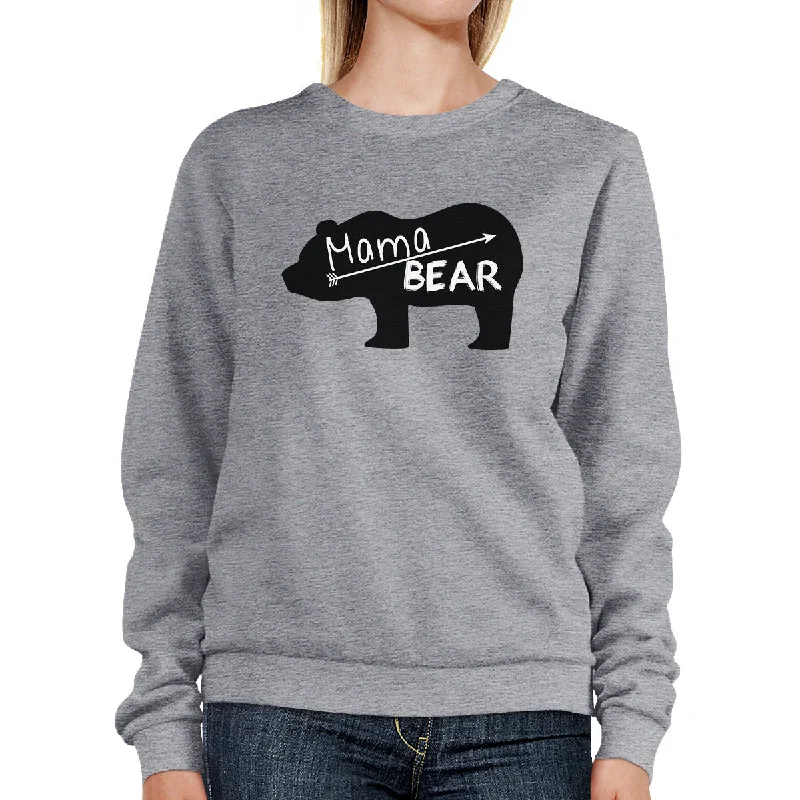Unmissable Offer Mama Bear Gray Unisex Sweatshirt Unique Mothers Day Gift Ideas