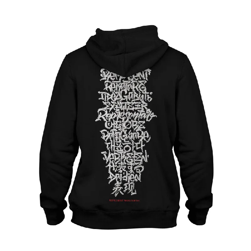 Worldwide Heavyweight Hoodie [BLACK] WE ARE ALL ONE COLLECTION