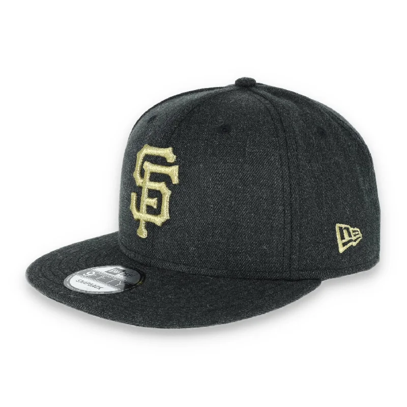 Hot Buy San Francisco Giants New Era 9FIFTY Adjustable Snapback Hat-Heather Black/Gold Hot Buy San Francisco Giants New Era 9FIFTY Adjustable Snapback Hat-Heather Black/Gold