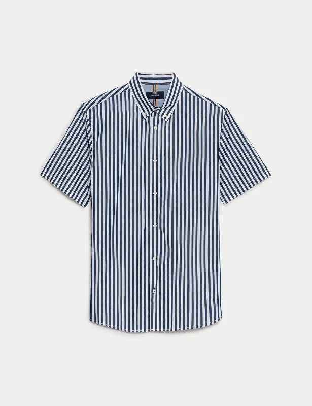 Deep Discounts Pure Cotton Striped Shirt
