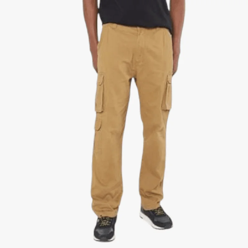 Unmissable Offer Jeep Mens Fixed Waist Twill Cargo Pants Camel