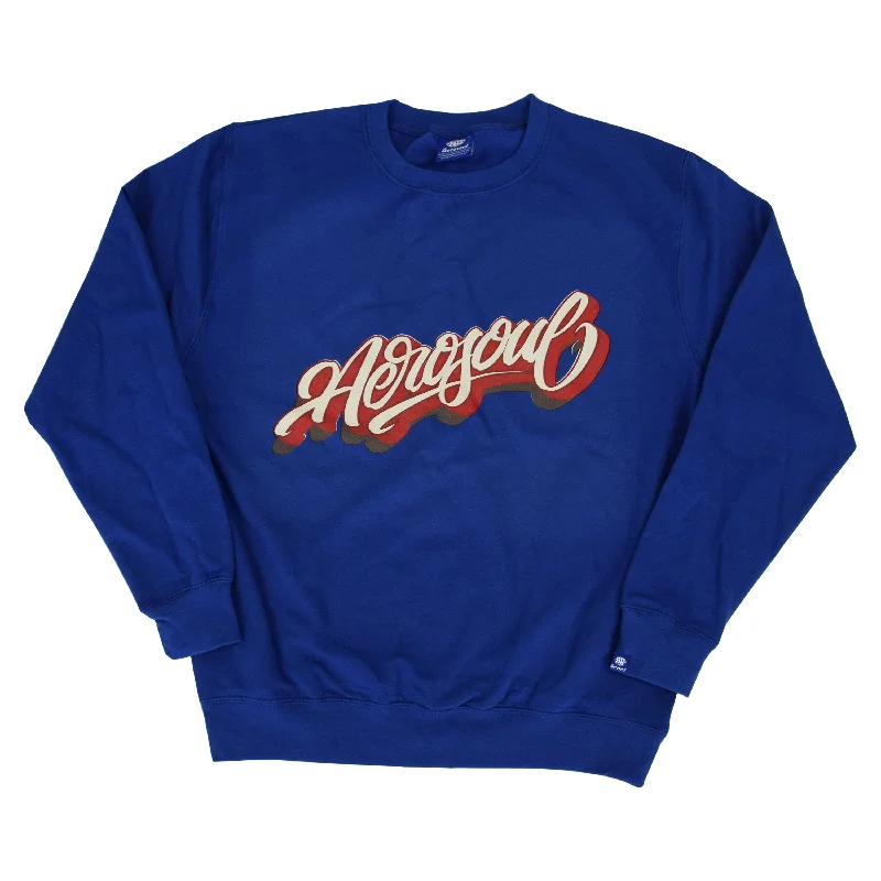 Crazy Savings Aero-Script Sweatshirt (Royal Blue)