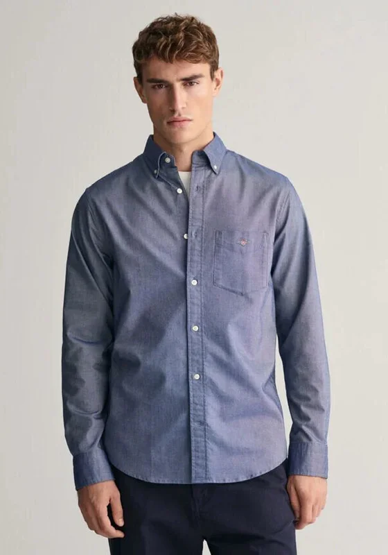 Gant Regular Fit Oxford Shirt, Persian Blue