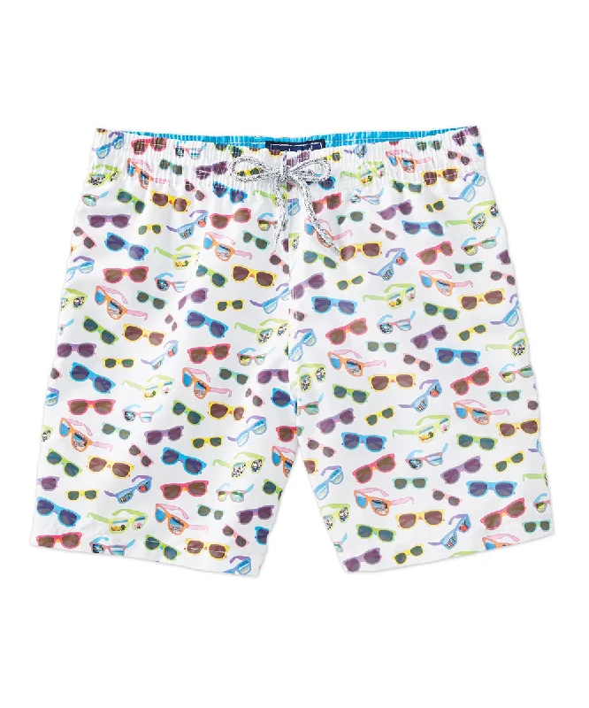 Weekend Deal Michael's Italian Sunglass Print Swim Trunks