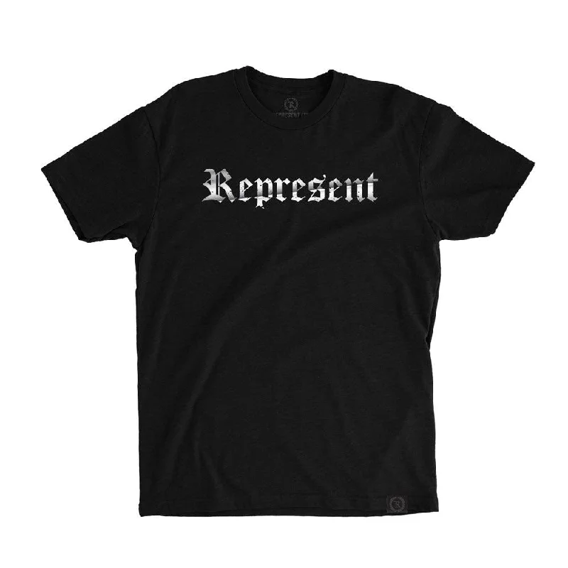 Epic Deals Original Classic Text SILVER Signature Tee [BLACK XSILVER] SILVER EDITION