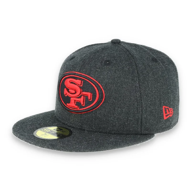 Closeout Deal SAN FRANCISCO 49ERS NEW ERA 59FIFTY- HEATHER/SCARLET