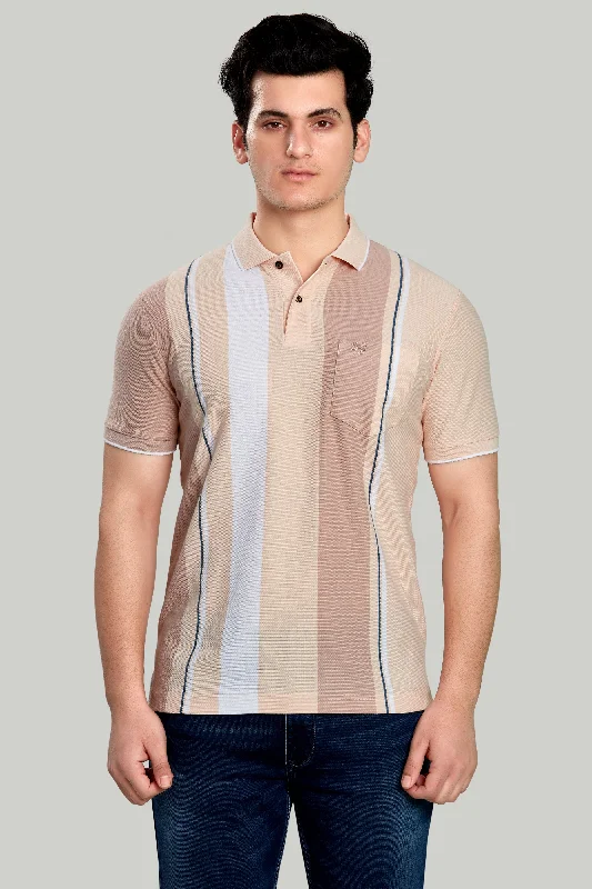 Unbeatable Prices Vertical Stripes Pique Polo