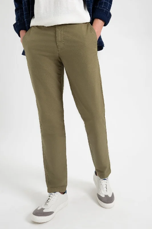 Weekend Shopping Made Better Beatnik Oxford Slim Taper Garment Dye Chino - Light Olive