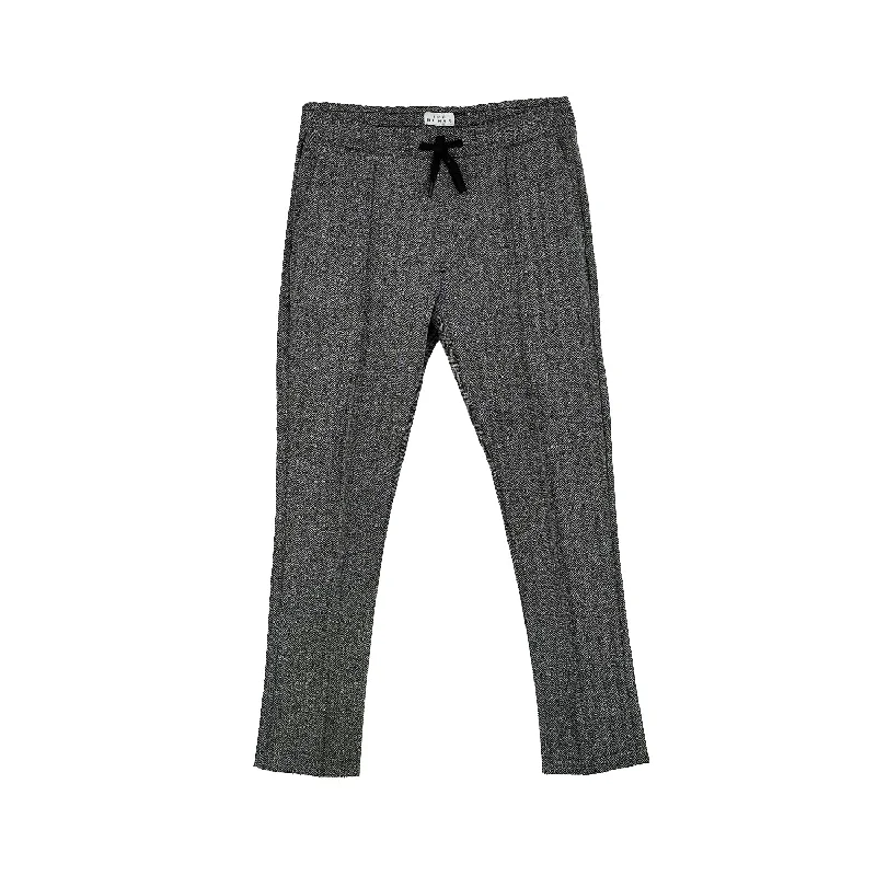 Jacquard Stretch Knit Herringbone Jogger