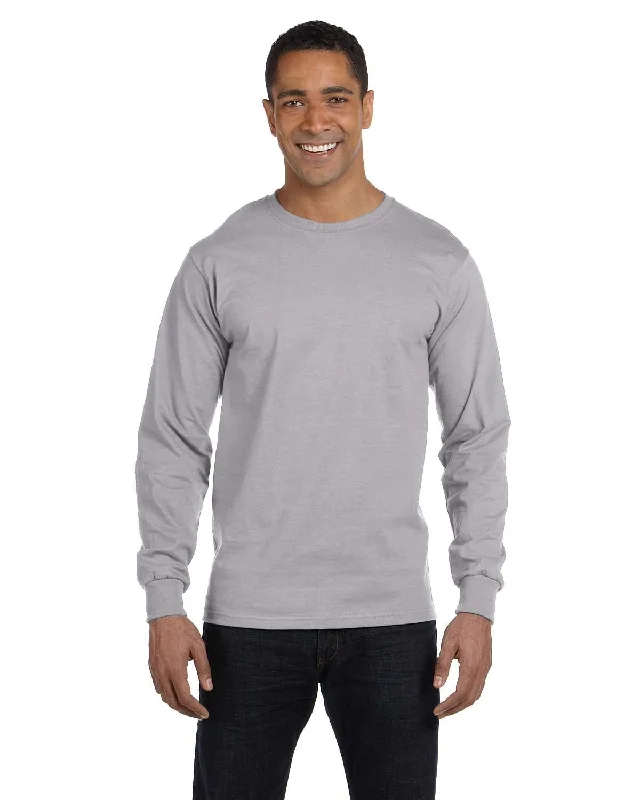 Gildan 50/50 Long Sleeve T-Shirt | Sport Grey