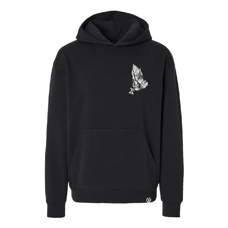 Weekend Discounts Worth Grabbing Give Thanks Blessings Premium Fashion Heavy Hoodie [BLACK] LIMITED EDITION