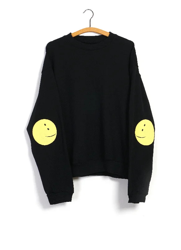 New Markdowns ECO SWT | Rainbowy Crewneck Sweater | Black