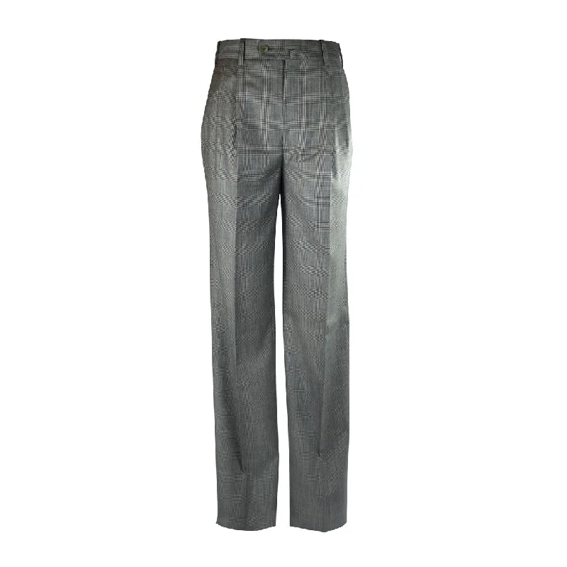 New Arrival Newport Pleated Front Trouser - B W Glen Plaid