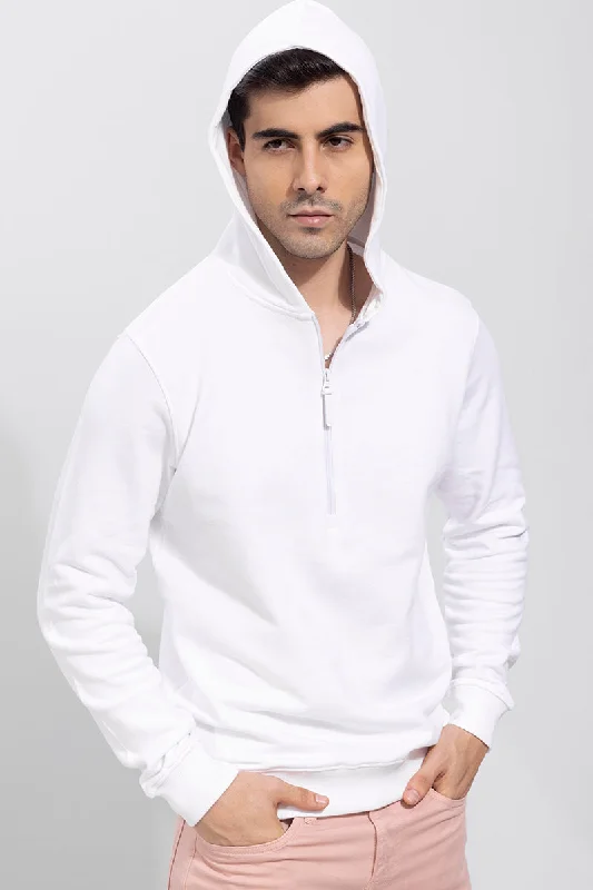 Weekend Bargains to Cherish Active White Hoodie